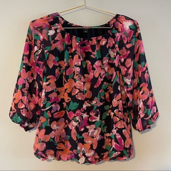 Ann Taylor Floral Blouse - Picture 3 of 5